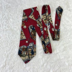 Vintage Robert Stock Men's Neck Tie 100% Silk Golf Print
